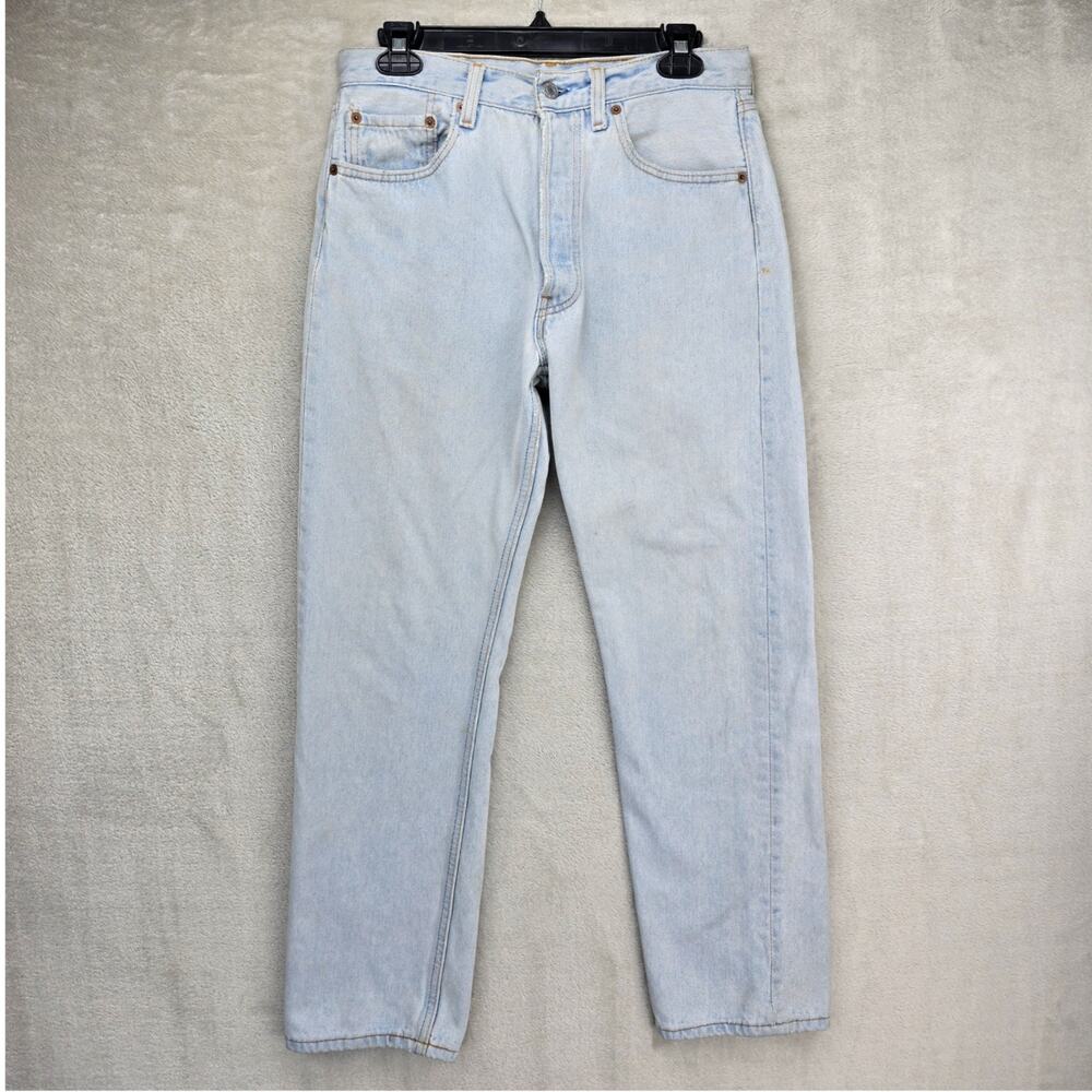 Vintage Levis 501 Jeans Mens 32x30 (Fits 30x28)‎ Blue Made USA 90s *FLAWS*